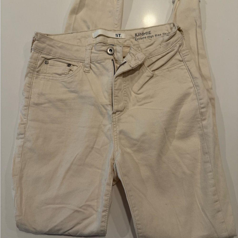 Women's Cream skinny Jeans